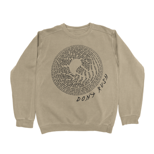 Don't Rush Crewneck Sweatshirt (Brown Mustard)