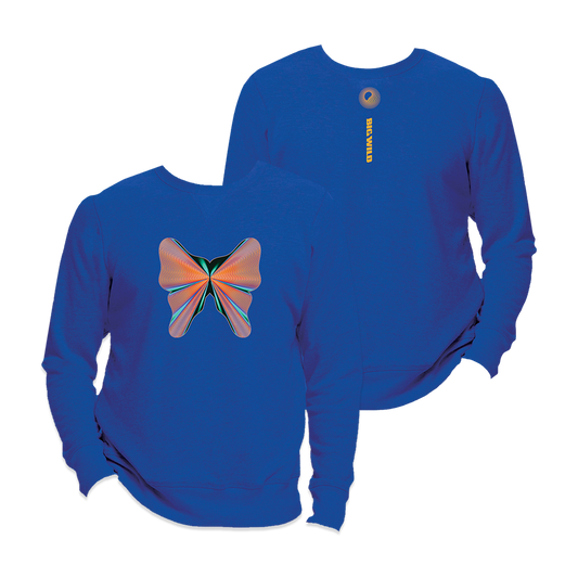 Butterfly Crewneck Sweatshirt (Blue)