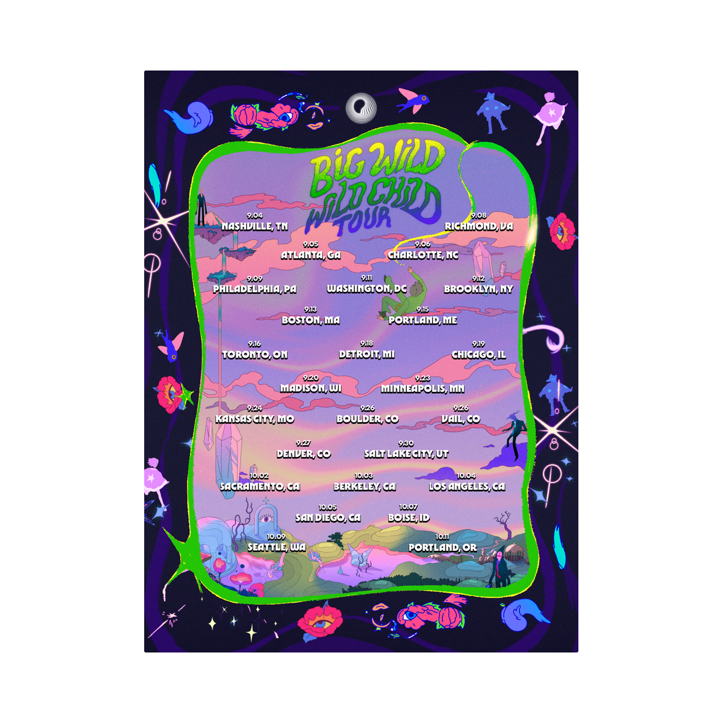 Wild Child 2025 Fall Tour Poster