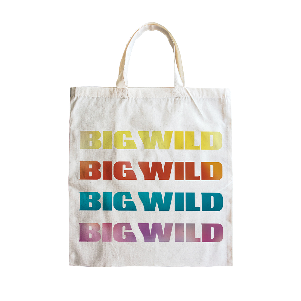 Stacked Logo Tote Bag (White)