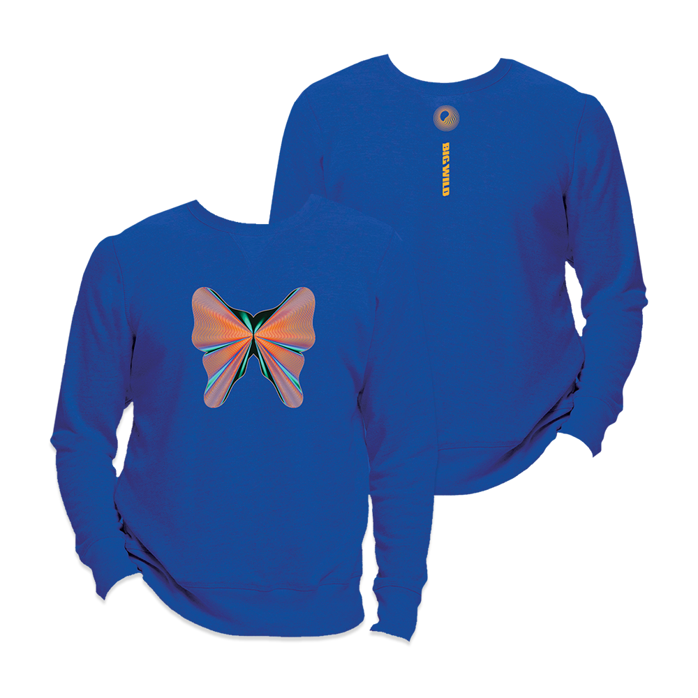 Butterfly Crewneck Sweatshirt (Blue)