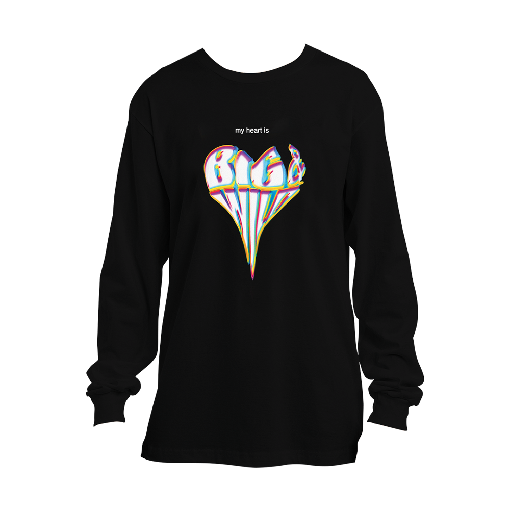 My Heart is Big and Wild Pullover (Black)