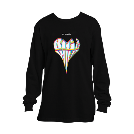My Heart is Big and Wild Pullover (Black)
